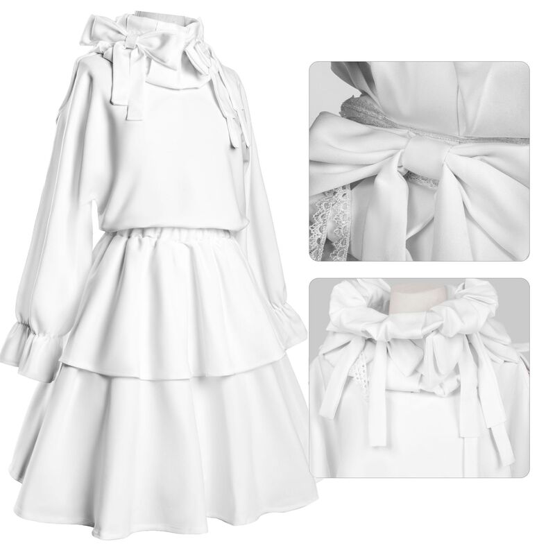 异形舞台cos服幼年秀雅sua秀雅白裙动漫二次元万圣节cosplay服装|undefined