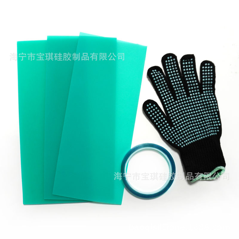 马克杯热转印3D硅胶垫配套手套胶带热升华隔热垫28X12cm三种厚度