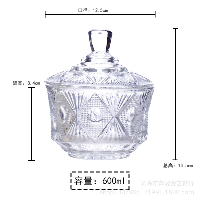 Tarro de caramelos de vidrio transparente con tapa para bodas, tarro de almacenamiento de cristal, para dulces y snacks image 41