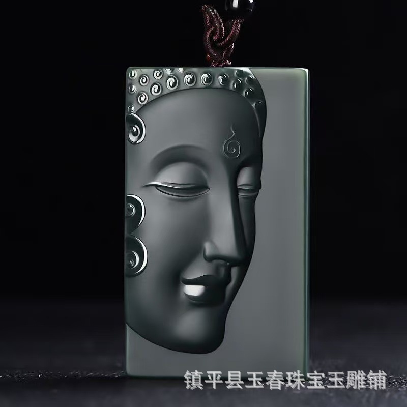 工厂批发，详情客服细料精工雕打磨玉牌本命佛吊坠