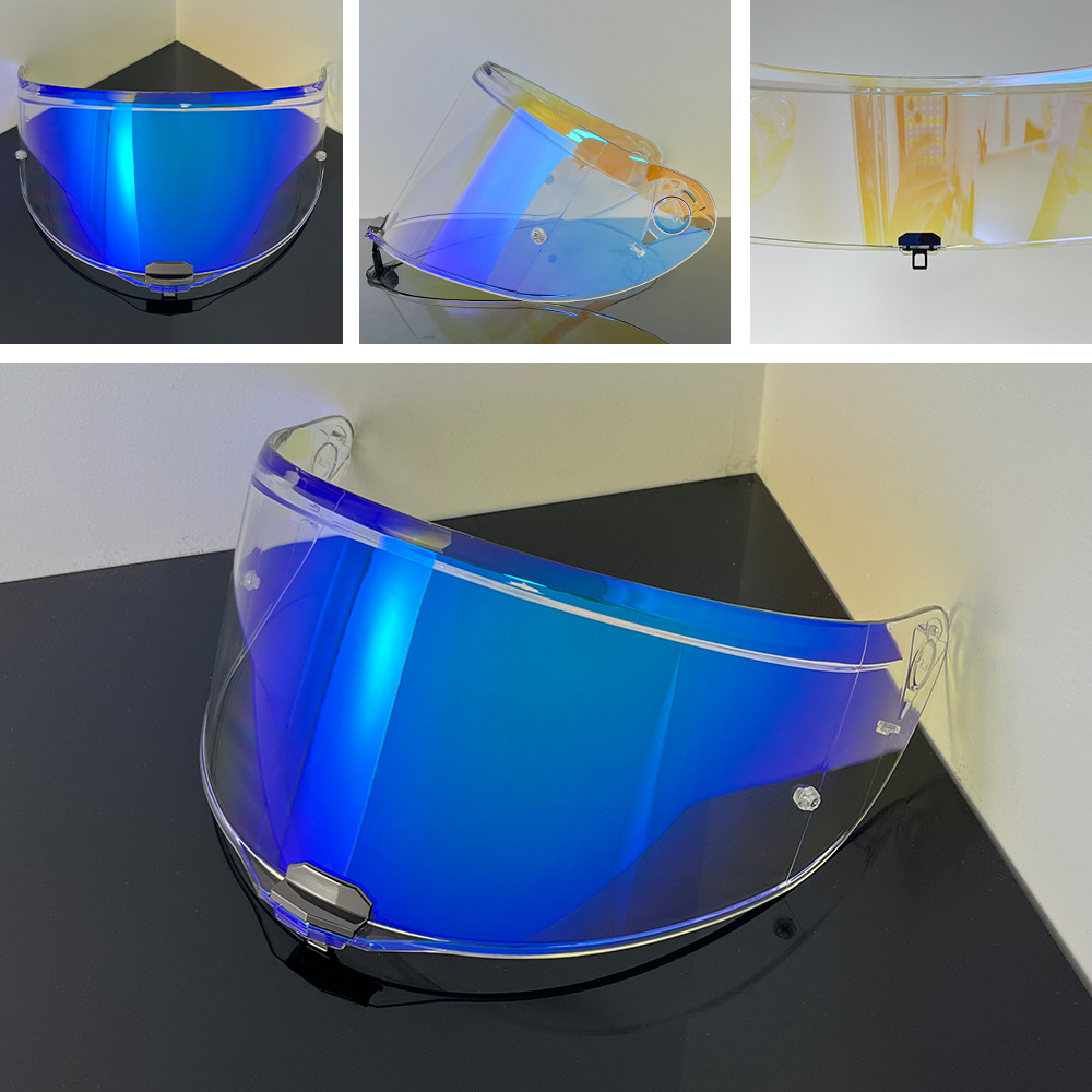 Ff811 Helmet Lens Adapted to Vector Ii, Citation Ii Full-Face Helmet Sunscreen Mirror Electroplating Multi-Color