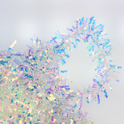 Cake rain thread bright edge Valentine's Day gold thread flower edge baking decoration birthday festival colorful edge