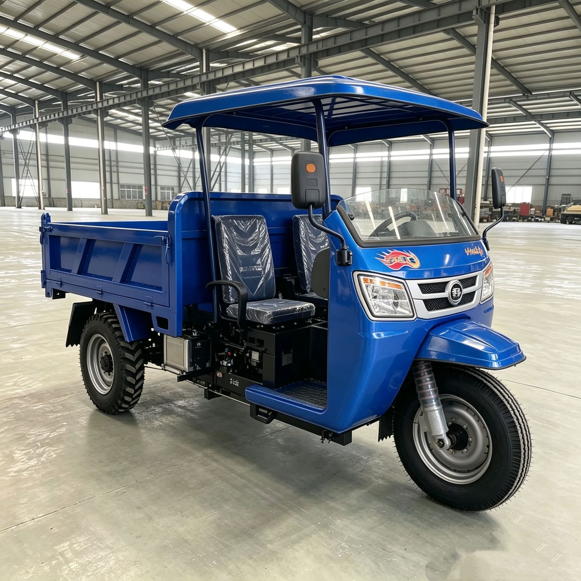 Foreign trade diesel passenger tricycle, low fuel consumption, durable, suitable for short-distance passenger transportation in African towns