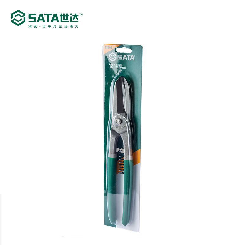 世达工具工业级家用英式铁皮剪产品整体热处理经久耐用工业铁皮剪