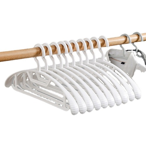 3004 traceless clothes hanger household clothes hanger widened non-slip clothes drying rack thickened plastic rack anti-deformation clothes hanger