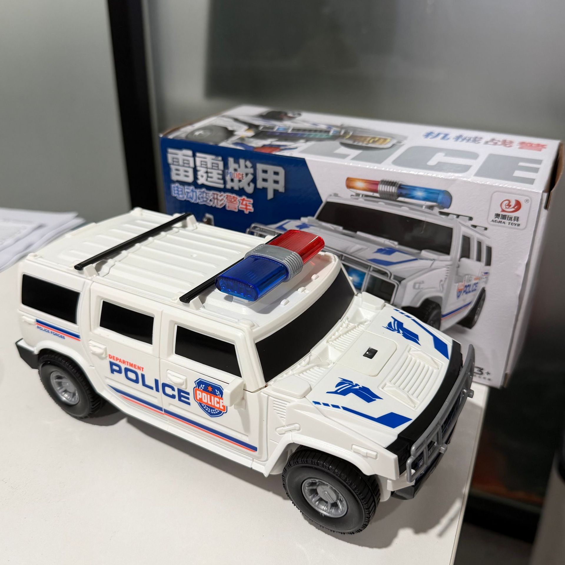 Auto Deformable Eléctrico Infantil de Plástico con Sonido y Luz para Niños