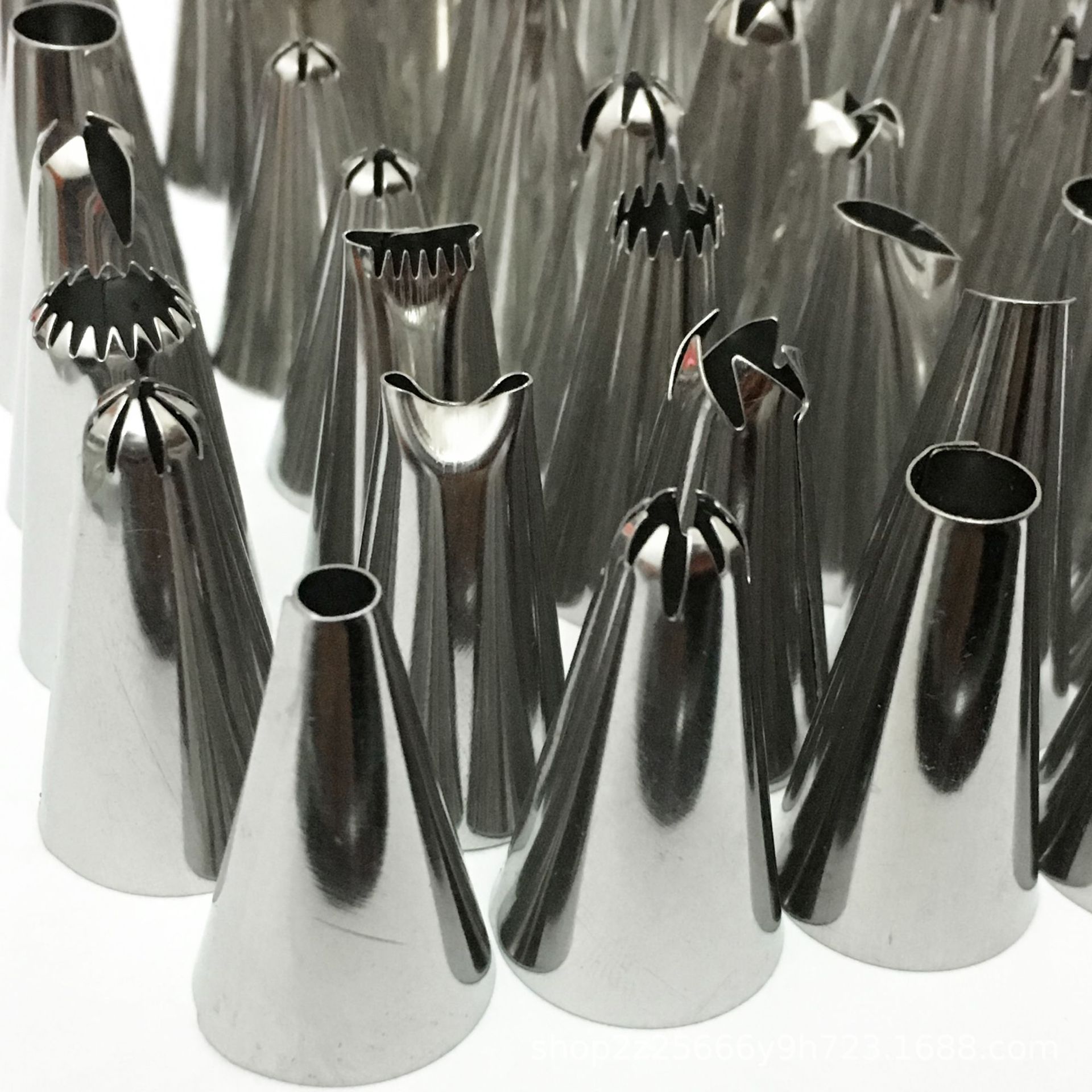 Directo de fábrica 48-Cabeza de acero inoxidable pastelería boquilla de la torta boquilla para hornear DIY herramienta de crema Boquillas