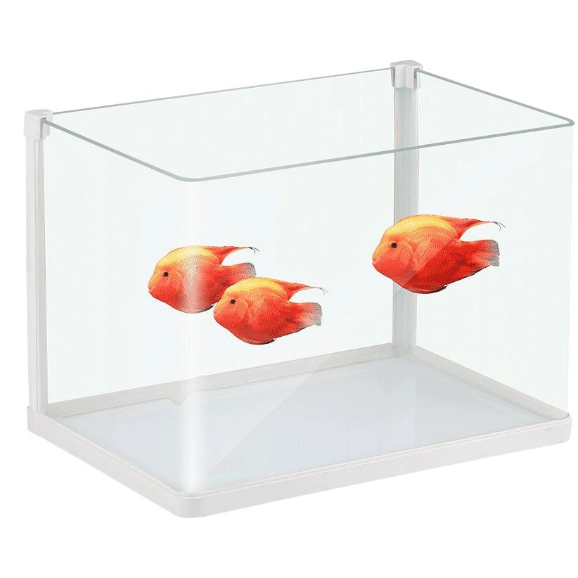 Настольный аквариум из ультрабелого гнуто-ламинированного стекла, экологичный мини-аквариум для водных растений, аквариум для домашнего ландшафтного дизайна в гостиной, доступен дропшиппинг.