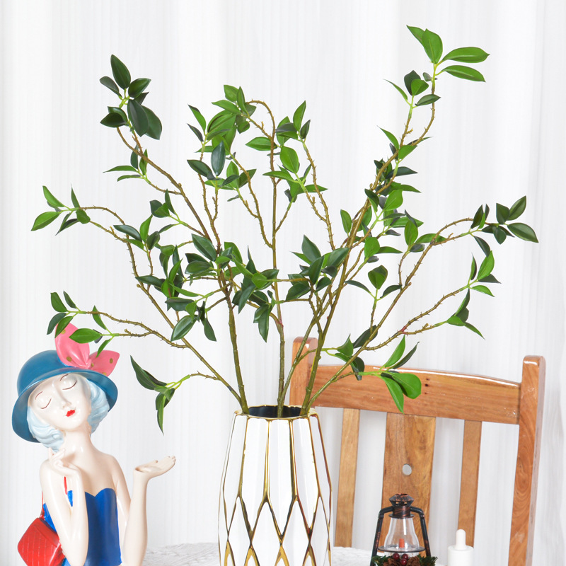 Artificial mountain tea Milan leaf small Banyan leaf Banyan leaf green plant Long Branch home green plant decoration