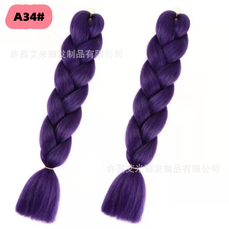 Trenzas africanas con cabello rosa渐 – materiales de alta temperatura, estilo boxeador