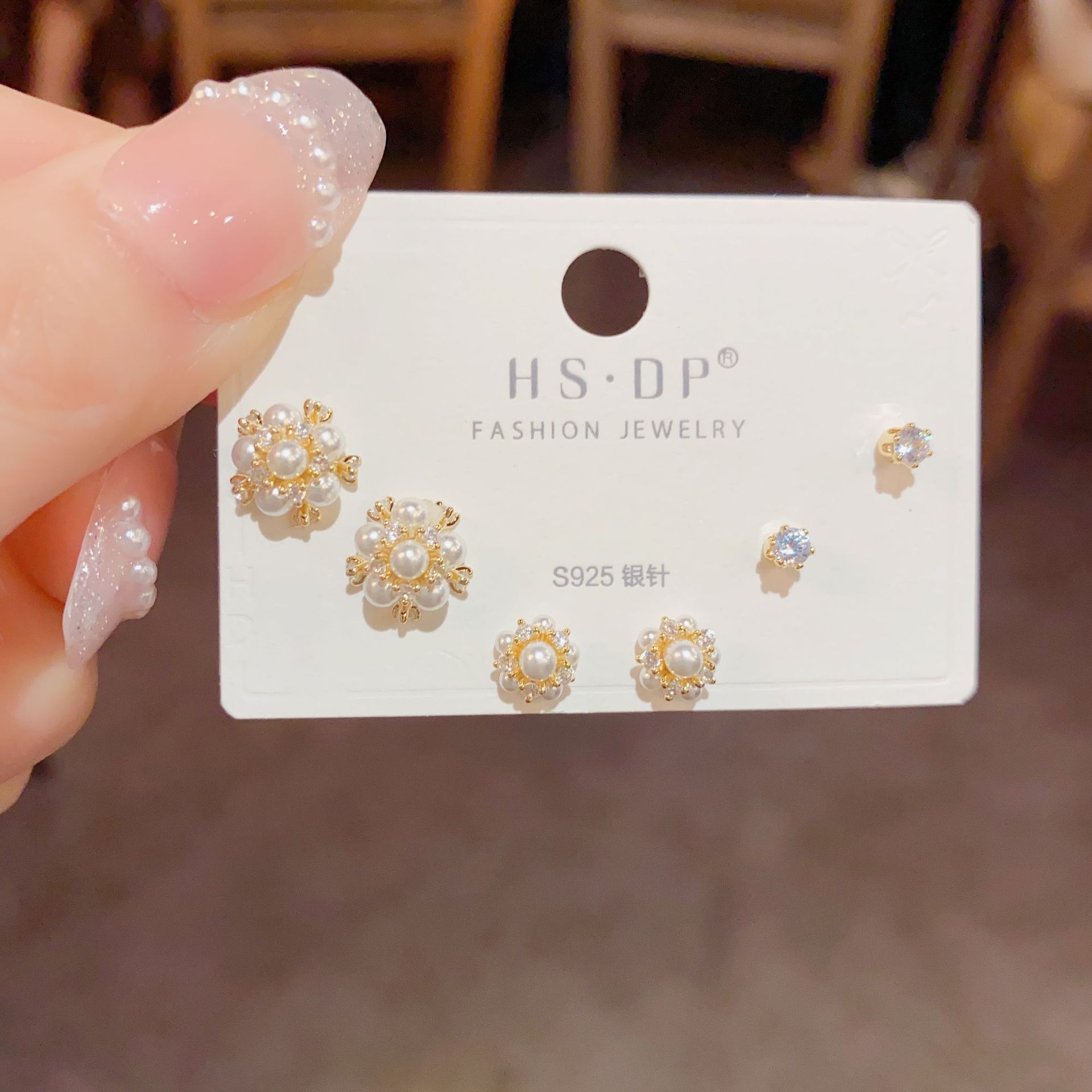 10g Weight 925 Sterling Silver Ear Needle Material 14K Gold Plated Plating Material Ear Studs Classification 1 Set Simple Style Classic Style Geometric Copper 14K Gold Plated Ear Studs