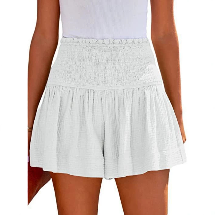 New women's shorts, cute cotton shorts, beach skirt shorts, 2023 summer, Amazon cross-border, flowing and casual shorts