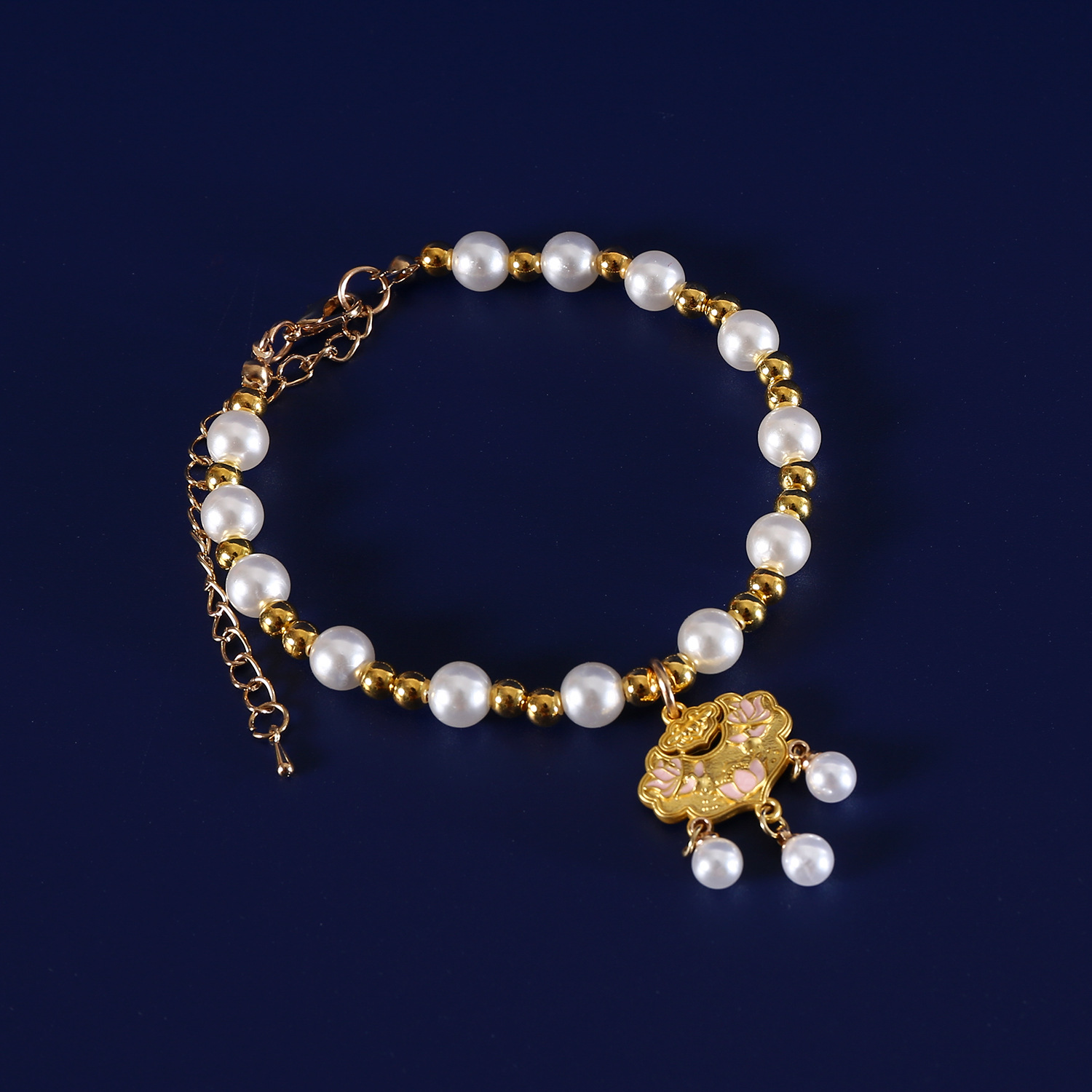 2025 Año Nuevo collar de perlas mascota princesa estilo rosa mariposa buena suerte primavera gatito collar de cachorro