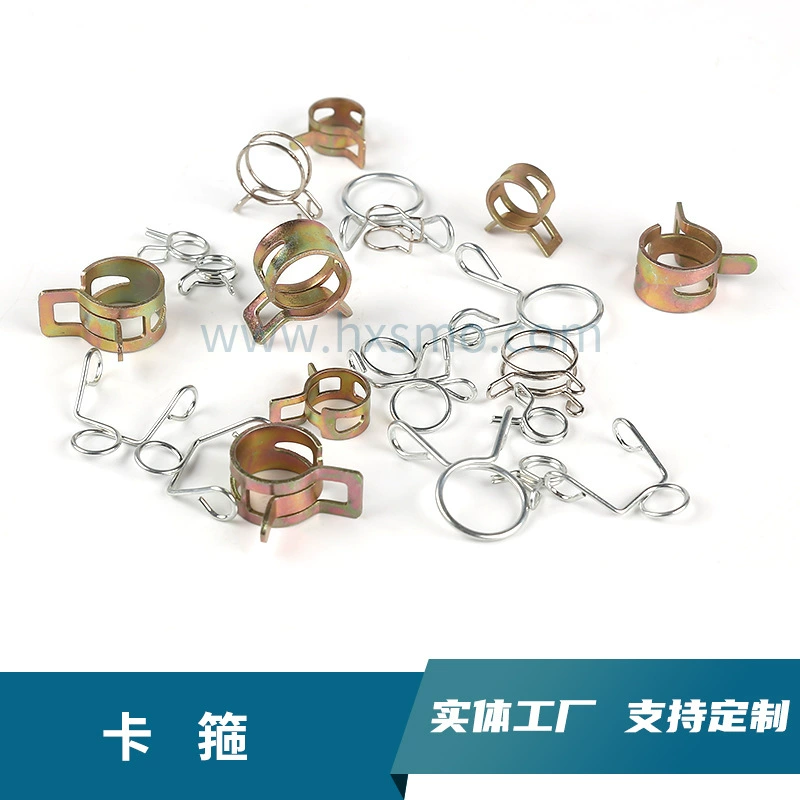 Нержавеющая сталь 304, материал, пряжка, зажим для водопроводной трубы, зажим для шланга, пружинный ручной зажим, зажим для масляной трубы, одинарный зажим для стальной проволоки