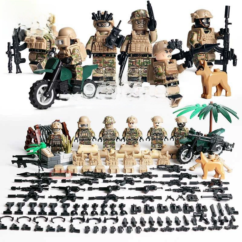 酷匠 Constructor, special forces, minifigures, toy, small parts