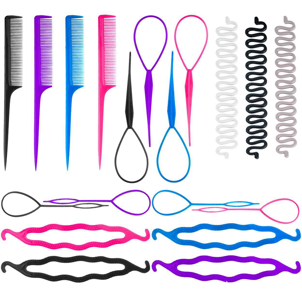 Wholesale Hair Braiding Tools, Fishbone Braid Hair Twister, French Bun, Twist Braids, Convenient Lazy Wave Maker, Braids