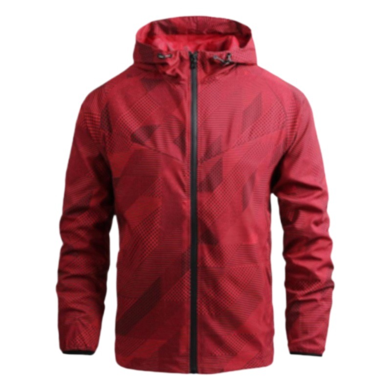 Chaqueta otoño abrigo de los hombres marca de moda casual suelta chaqueta con capucha deportiva al aire libre Calibración de ropa de hombre de comercio exterior