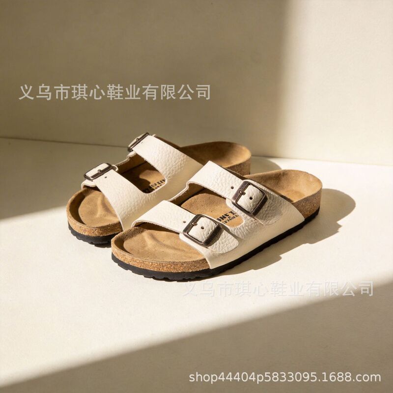 Factory Direct Supply Birkenstock-Style Leather Two-Strap Cork Slippers, Flat Beach Sandals for Outdoor Casual Wear Factory Direct Supply Birkenstock-Style Leather Two-Strap Cork Slippers, Flat Beach Sandals for Outdoor Casual Wear