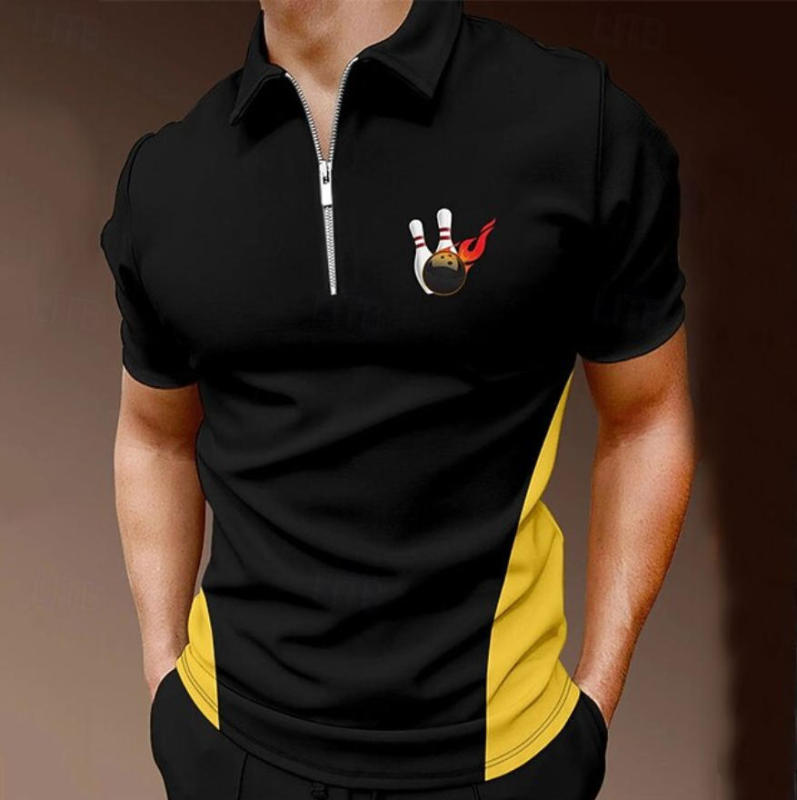 Summer Cross-Border Independent Website Specializes in Polo Bowling Jerseys, Business Print Casual Men's Short-Sleeved T-Shirts Summer Cross-Border Independent Website Specializes in Polo Bowling Jerseys, Business Print Casual Men's Short-Sleeved T-Shirts