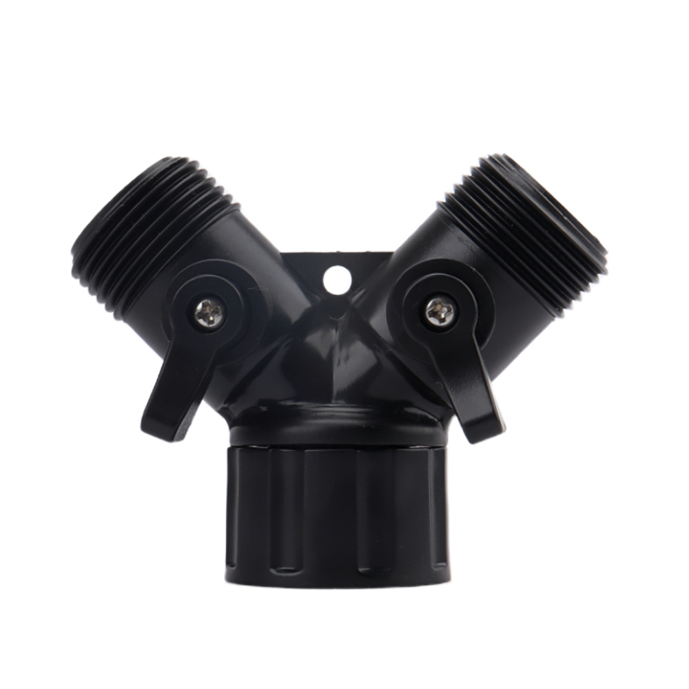 Lavadora grifo desviador conector de tres vías y pezón de plástico en forma de Y uno en dos conector de pezón de cobre 4 / 6