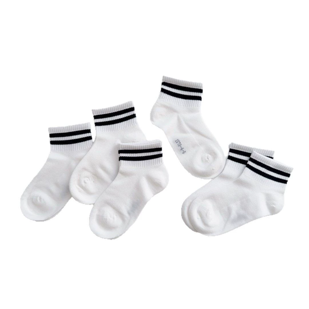 Summer colored breathable children's socks for men and women, combed cotton