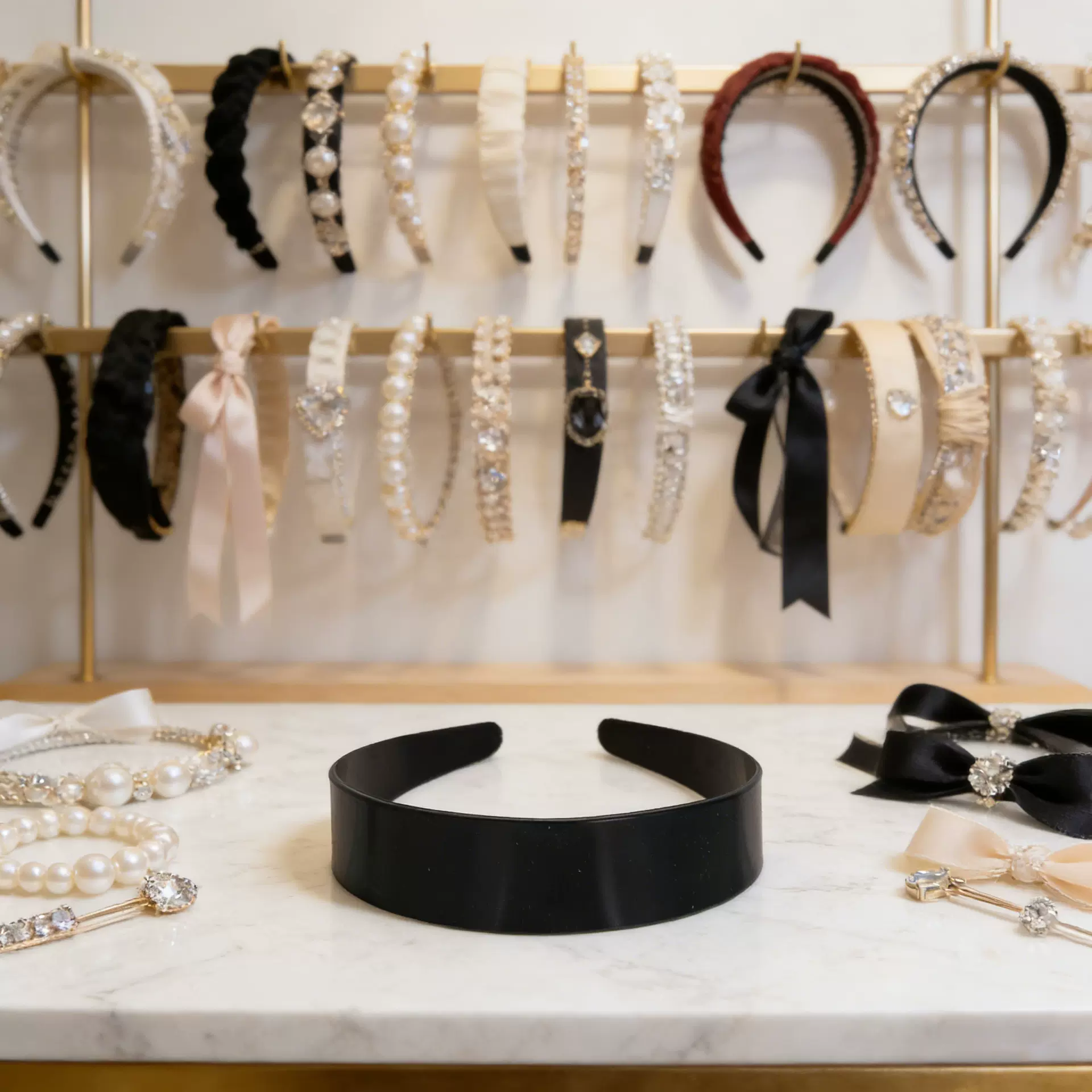 DIY发箍日韩女高级感洋气时尚发高颅顶压发洗脸头箍百搭发饰批发