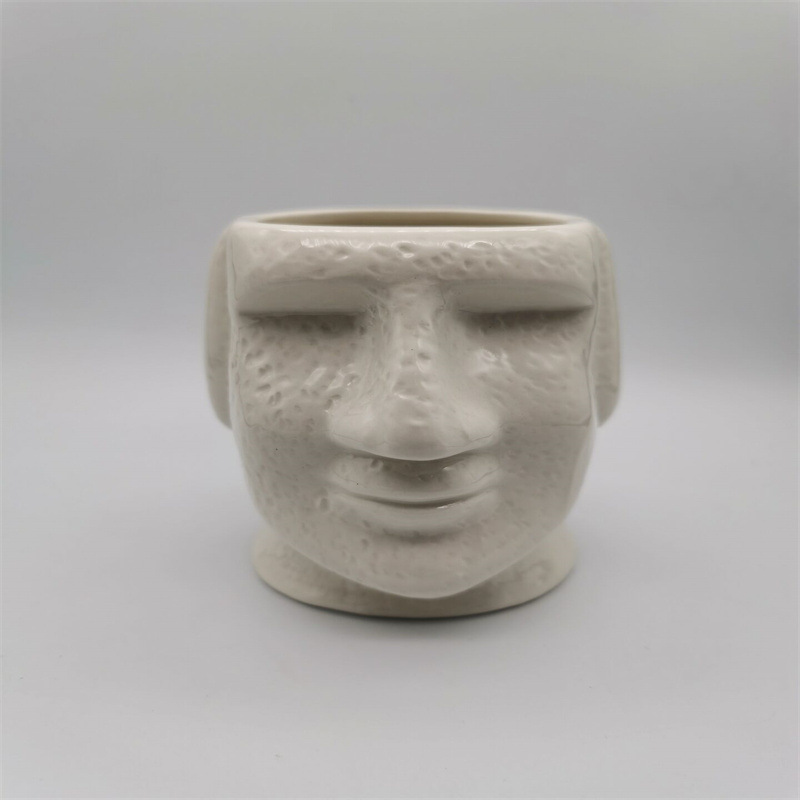 Creative Stone Portrait Coffee Mug Large Capacity Ceramic Cup_voghion.com