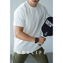 【都市スポーツシリーズ】四面弾通気速乾涼感半袖tシャツ男2025夏丸襟フィットネスウェア