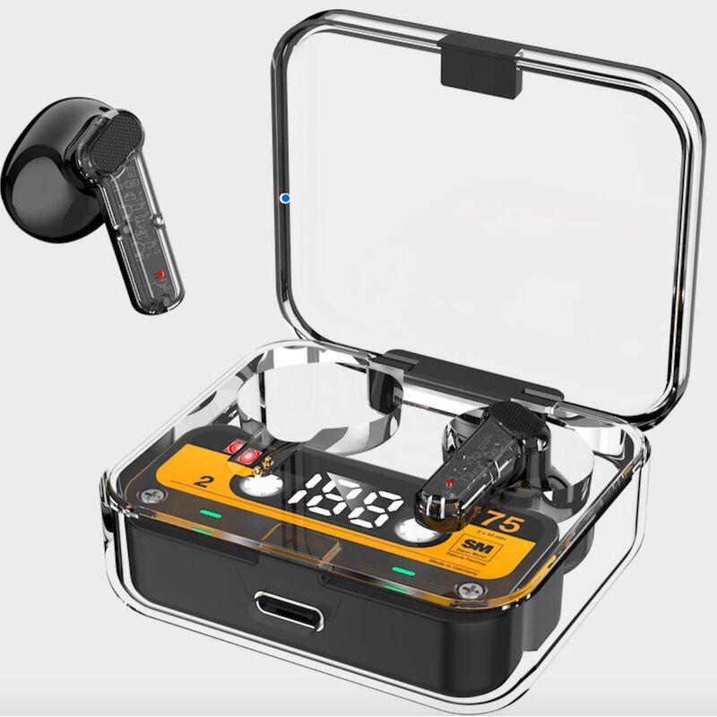 BSCI factory supplies transparent wireless Bluetooth headset semi-in-ear ultra-long endurance Bluetooth headset welcome to consult BSCI factory supplies transparent wireless Bluetooth headset semi-in-ear ultra-long endurance Bluetooth headset welcome to consult