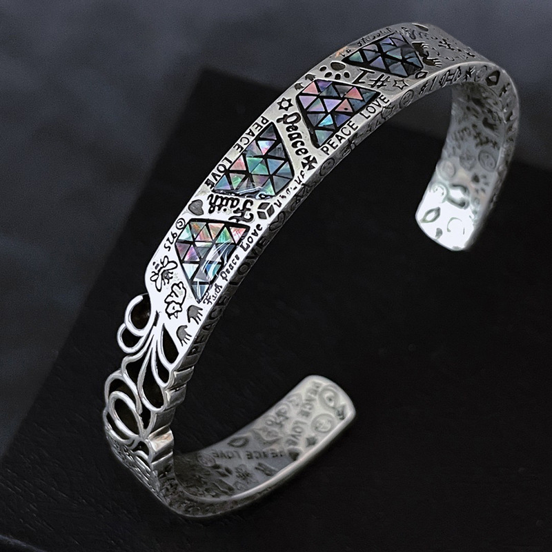 Bracelet Men's Water Flower Cold Style High-end All-match Summer Accessories Women's 2024 New Simple Light Luxury Accessories Bracelet Men's Water Flower Cold Style High-end All-match Summer Accessories Women's 2024 New Simple Light Luxury Accessories