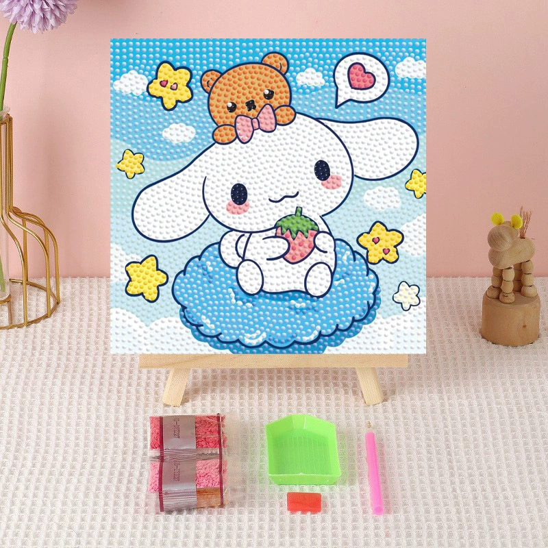 Алмазная вышивка (canvas) Genshin Impact DIY, 20×20 / 30×30, деревянная внутренняя рама и набор инструментов