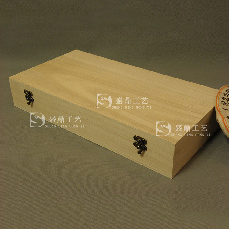 茶叶包装礼盒  木色翻盖普洱茶包装盒定做批发厂家供应