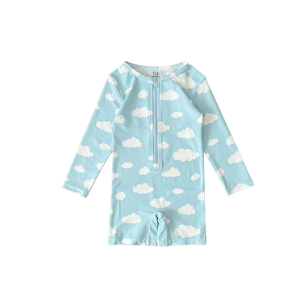 Kuling Zipper Swimsuit Clouds