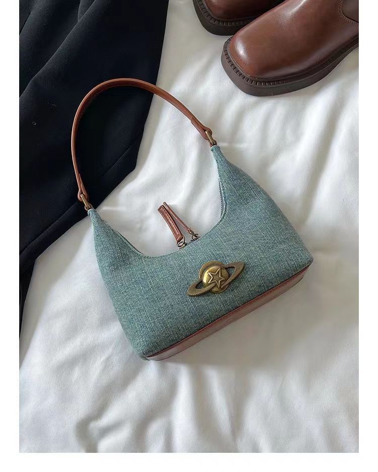 Women's Denim Shoulder Bag For Women Stylish Handbag Uk_voghion.com