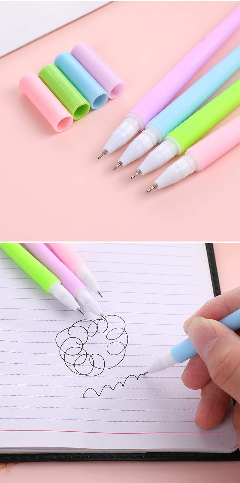 Fashionable And Cute Color-changing Rose Soft Rubber Gel Pen display picture 1