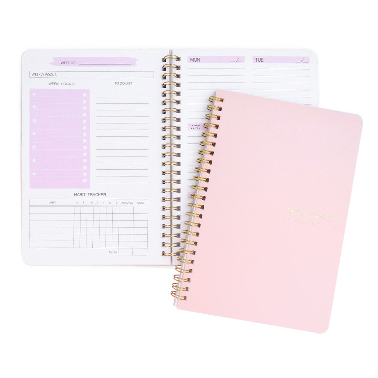 Transfronterizo Amazon libro diario inglés A5 bobina esta semana planes para llenar el suministro directo de fábrica portátil en stock