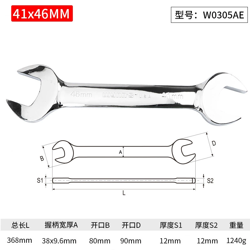 Wrench, set handmade, mirror effect