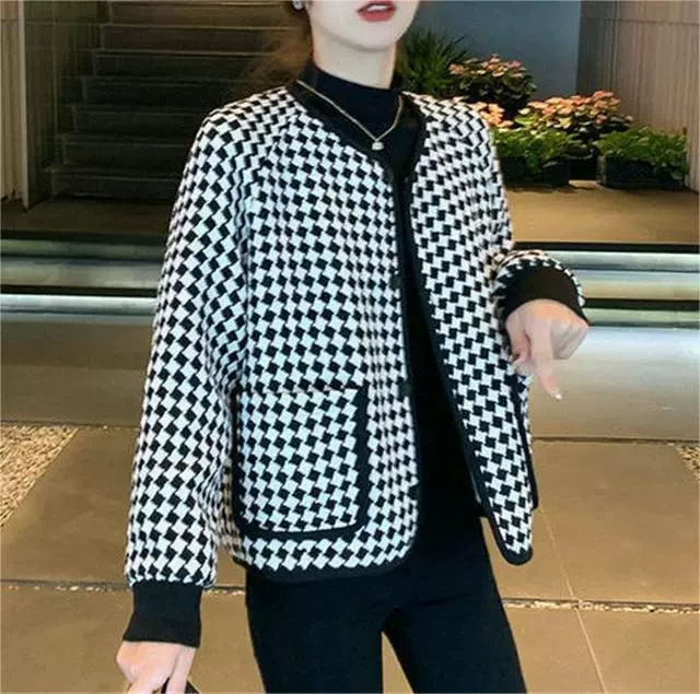 Осенний демисезонный жакет, стиль Chanel, Aliexpress