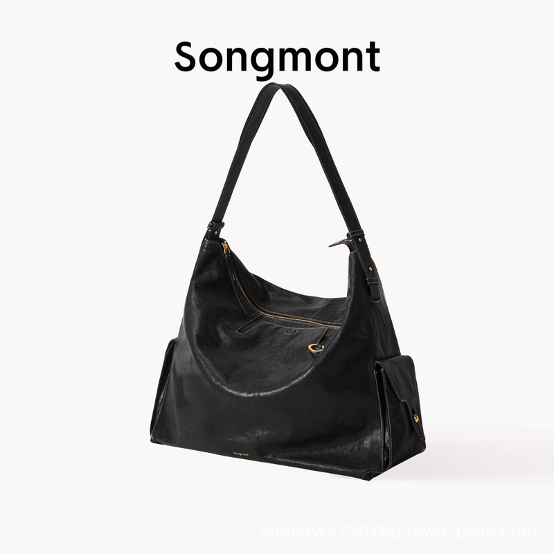 【ジャン・チーミンと同じスタイル】Songmont 山下裕松 トラベルホーボーバッグ 大容量 クロスボディ パソコンバッグ|undefined