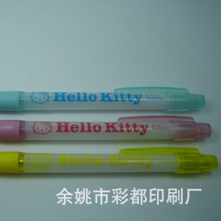 热转印印刷加工 圆珠笔热转印 批发按动圆珠笔促销礼品广告笔