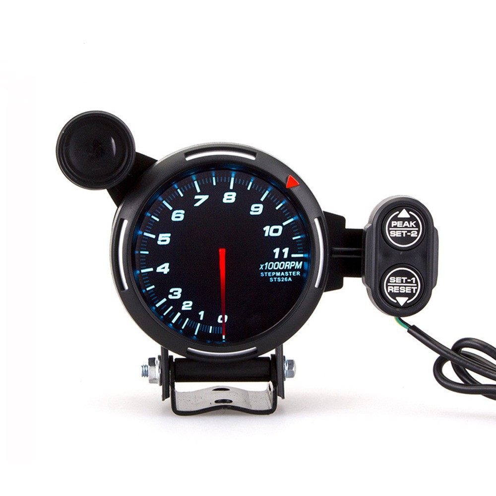 Car modification instrument 3.15-inch 80mm universal car tachometer colorful 12v Racing meter tachometer