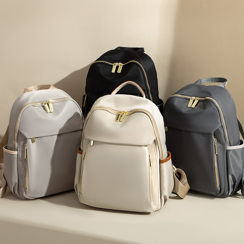 Casual and versatile commuter backpack women's new  Korean version Oxford cloth anti-theft backpack large capacity travel bag trendy