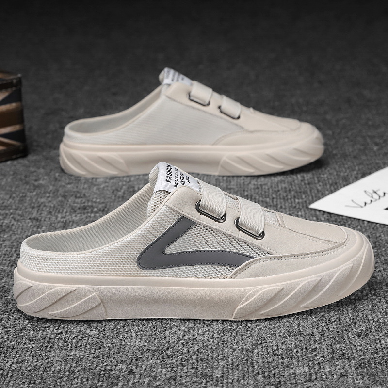 Zapatos de hombre verano transpirable desodorante delgado de malla de los hombres deportes zapatos de malla casuales zapatos blancos zapatos de moda de malla hueca