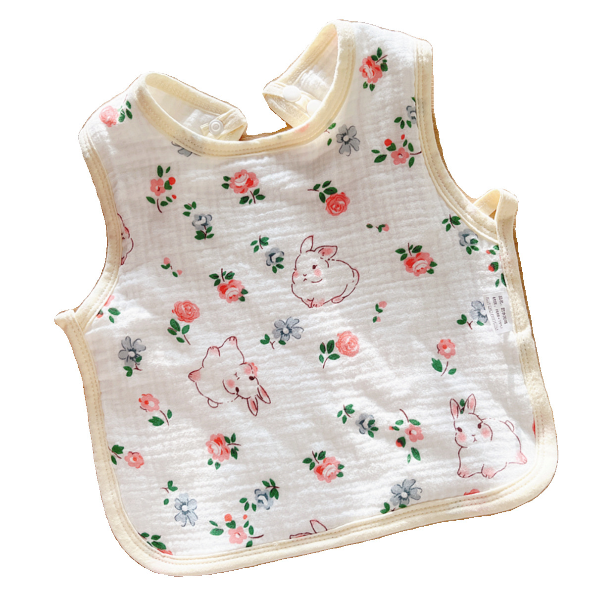 Babecera de algodón para bebés y bebés, toalla de saliva impermeable, toalla de almohadilla de leche anti-vomitación, bolsillo de comida, otoño y invierno