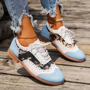 L447 ���uͨ�� Oxfords �羳���l�¿�Ůʽ���e��Ь