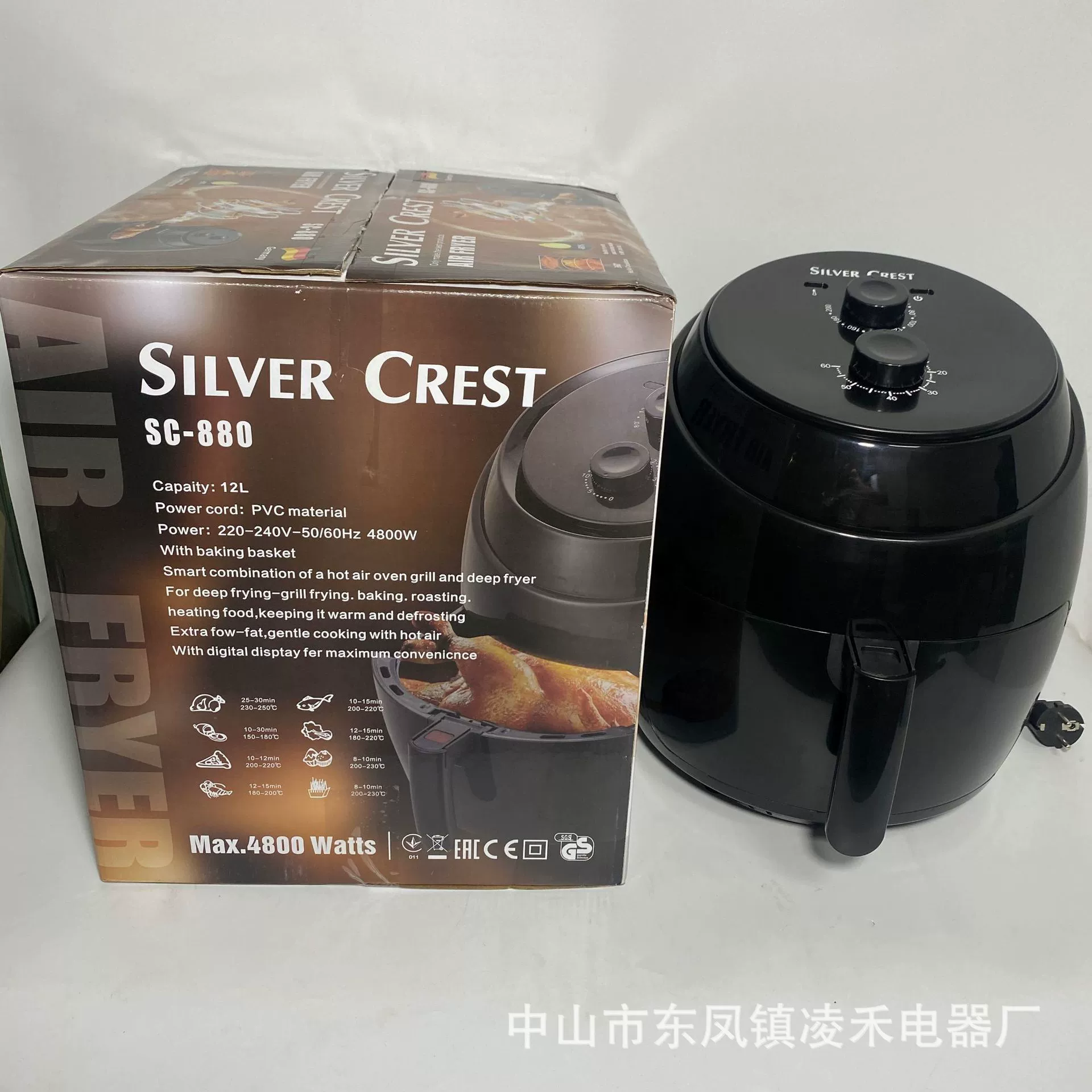 Silver Crest 12 L Air FRYER Английская воздушная жарка Пот Foreign Trade Cross-border Export Factory