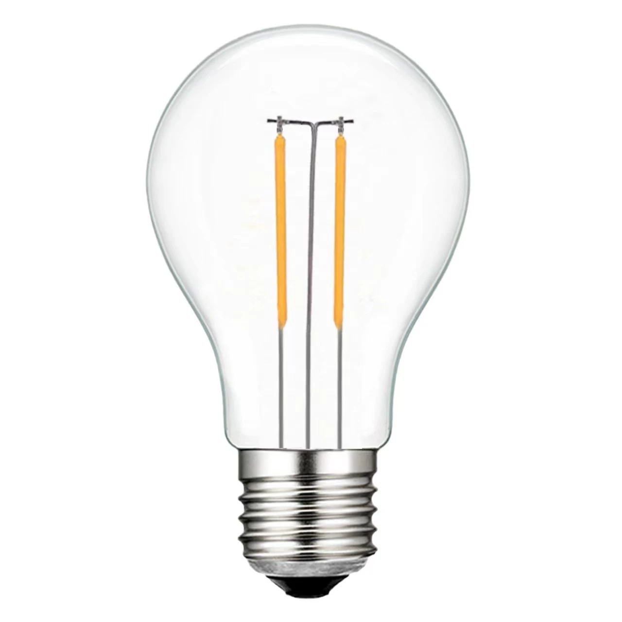 LED нить лампа A60 1W/2W E27 ретро Эдисон имитация вольфрамовой нити лампа пластиковая колба