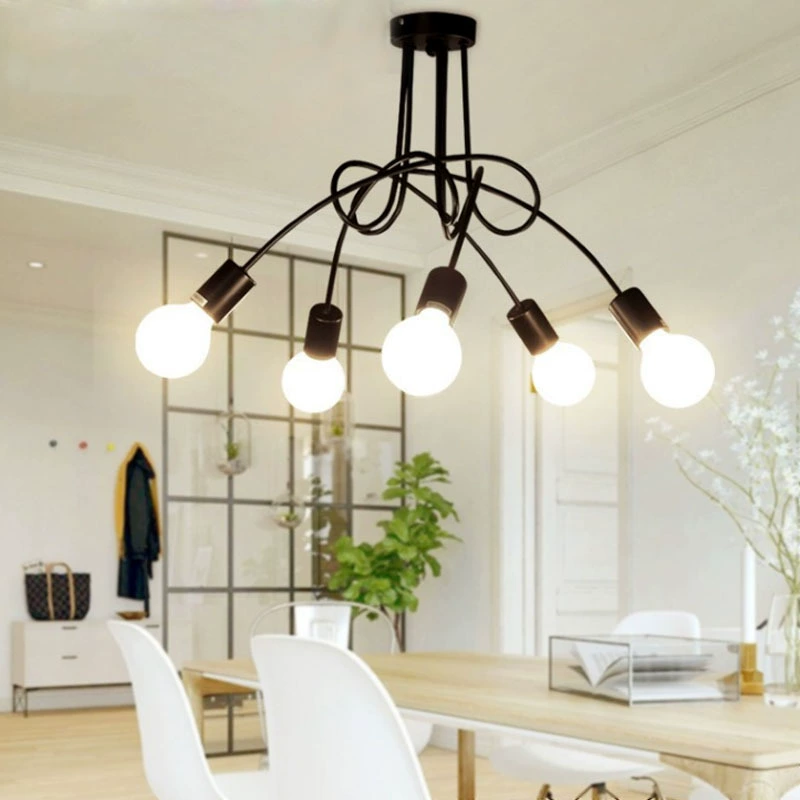 Современный минималистский потолочный светильник креативная спальня гостиная лампа комната проход лампа ресторан магазин чая с молоком локоть железный светильник