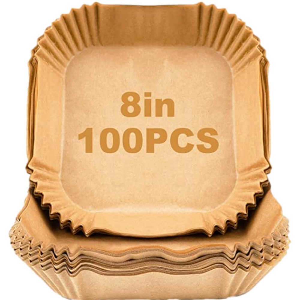 空气炸锅纸专用纸锡纸碗长方形托盘一次性模具空气炸锅专用纸批发