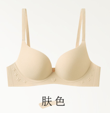 Ventas directas de fábrica comercio electrónico transfronterizo Sudeste de Asia Vietnam Tailandia damas simples y cómodas sujetador de colección lateral sin costuras